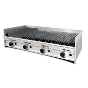 Parrilla Acero Inox Corbelli CFP 120 c/plancheta
