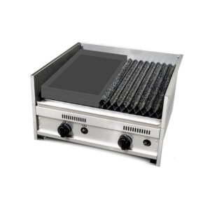 Parrilla Acero Inox Corbelli CFP 60 c/plancheta