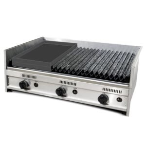 Parrilla Acero Inox Corbelli CFP 90 c/Plancheta