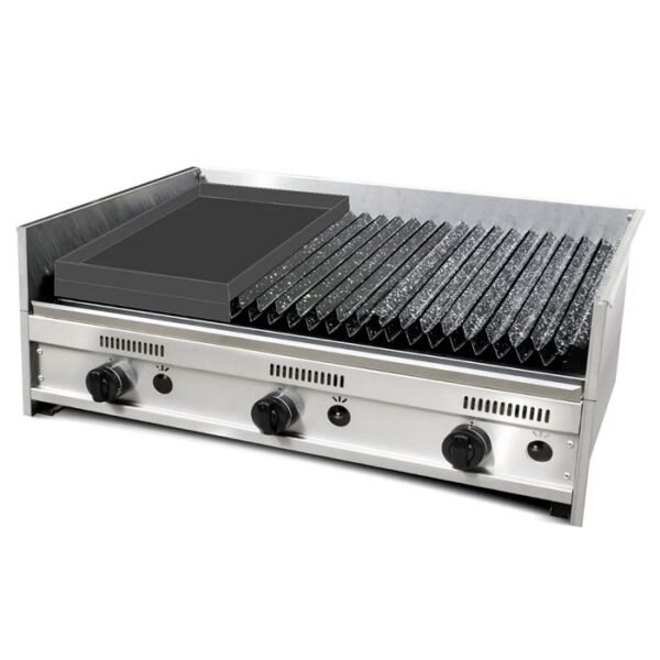 Parrilla Acero Inox Corbelli CFP 90 c/Plancheta
