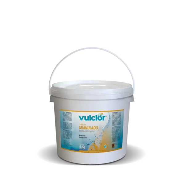 Cloro 90 Granulado Disolución Lenta x 5 kg Vulclor Vulcano